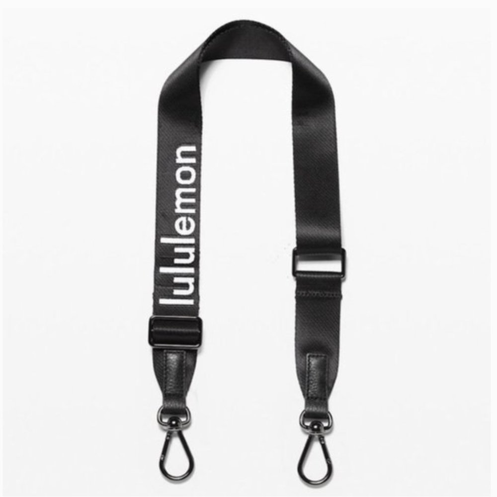 lululemon athletica Black Logo Crossbody Strap